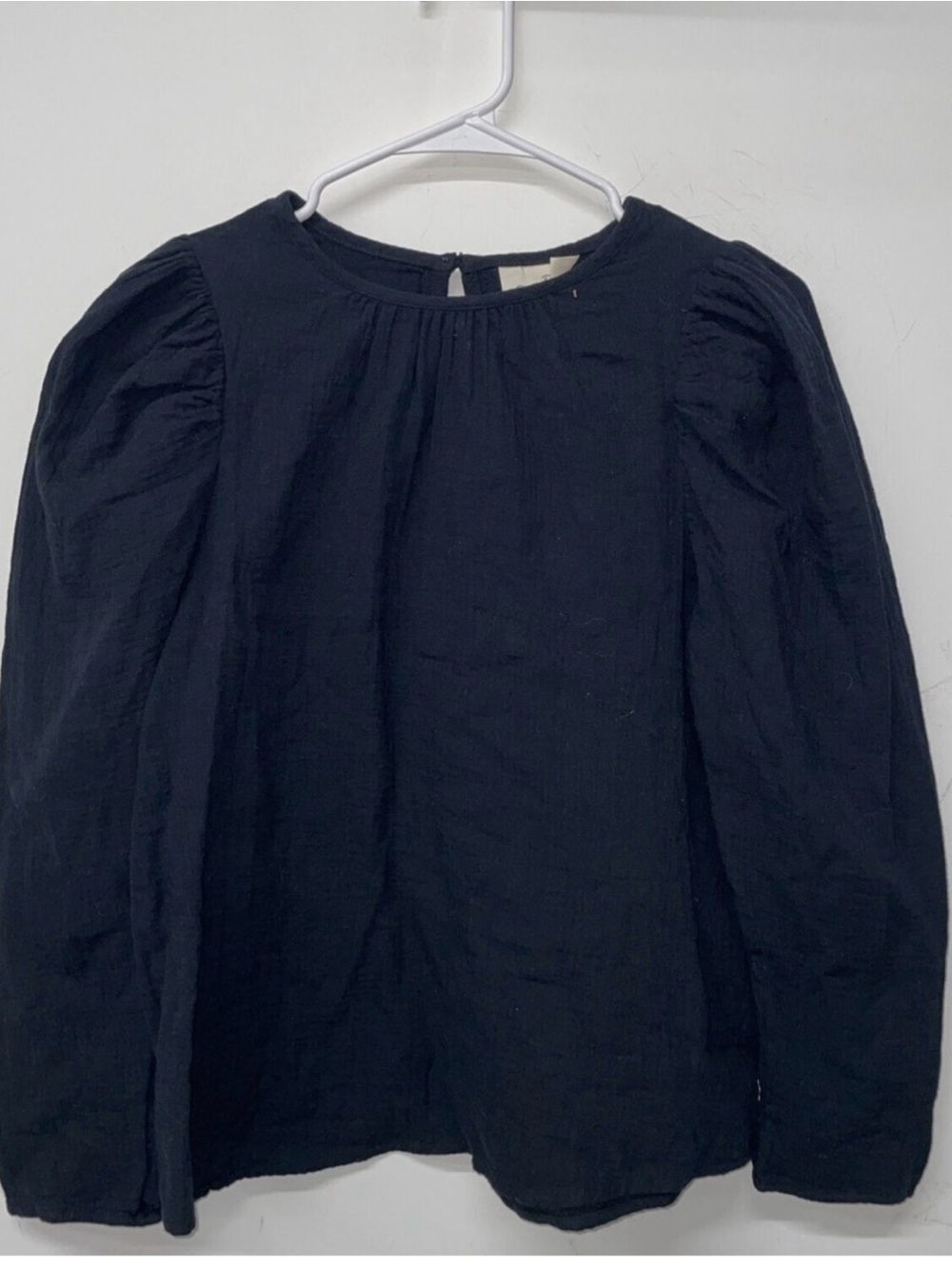 Universal Thread Black 100% Cotton Textured Long Sleeve Top.summer, fall,pretty